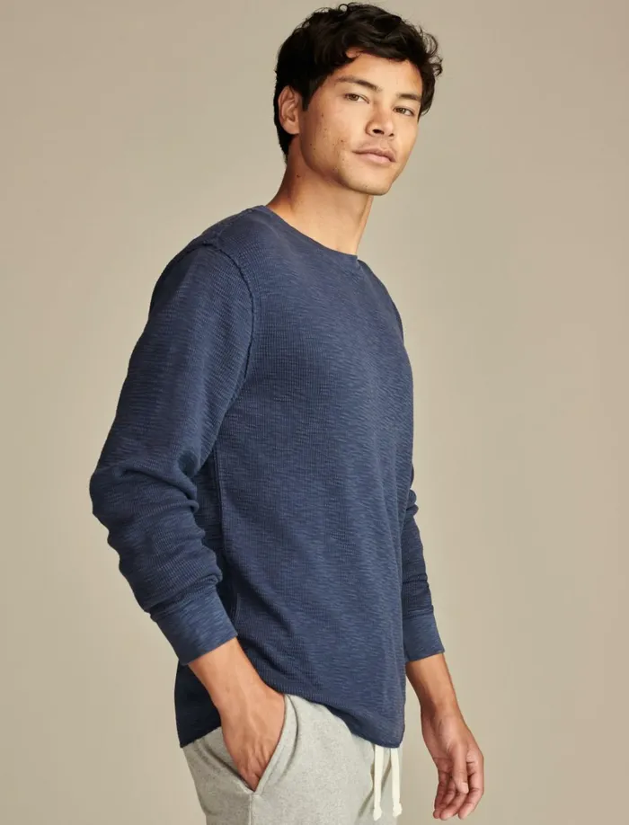 Lucky Brand Shirts and Tops Men Thermal Crew Black Iris