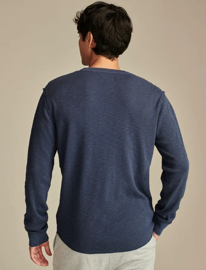 Lucky Brand Shirts and Tops Men Thermal Crew Black Iris
