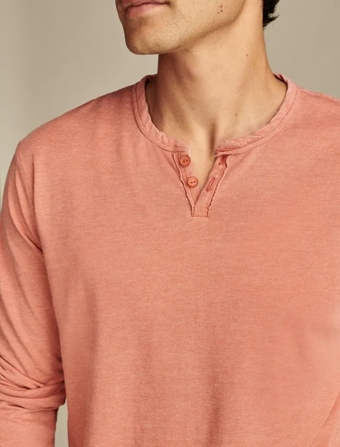 Lucky Brand Shirts and Tops Men Venice Burnout Long Sleeve Autum Glaze