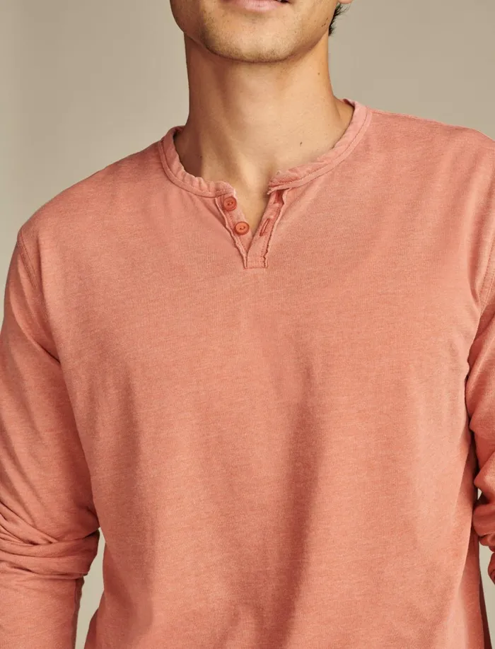 Lucky Brand Shirts and Tops Men Venice Burnout Long Sleeve Autum Glaze