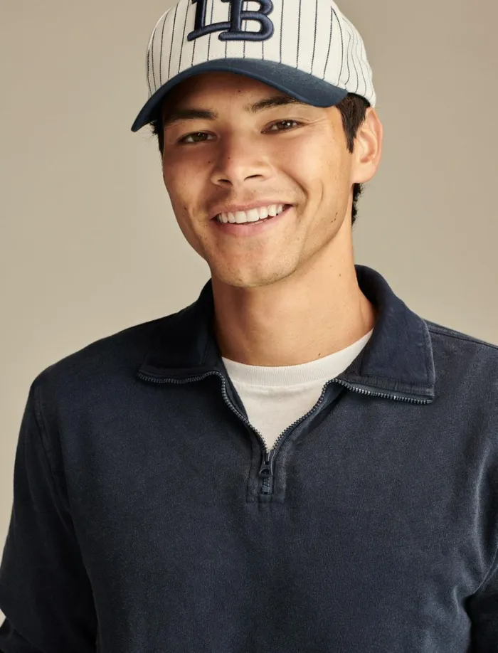 Lucky Brand Shirts and Tops Men Weekend Slub Jersey Quarter Zip Black Iris