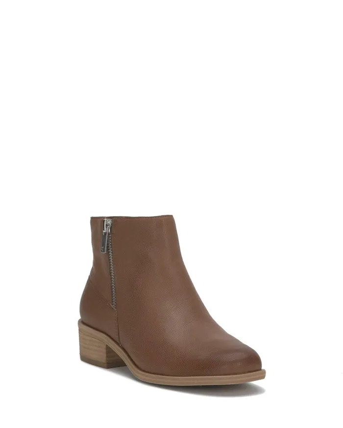 Lucky Brand Shoes Women Baelee Stacked Heel Bootie Light Brown