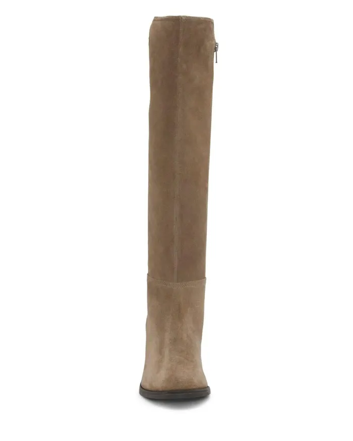 Lucky Brand Shoes Women Bonnay KneeHigh Extra Wide Calf Boot Dark Grey