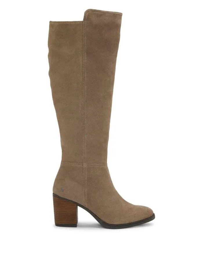 Lucky Brand Shoes Women Bonnay KneeHigh Extra Wide Calf Boot Dark Grey