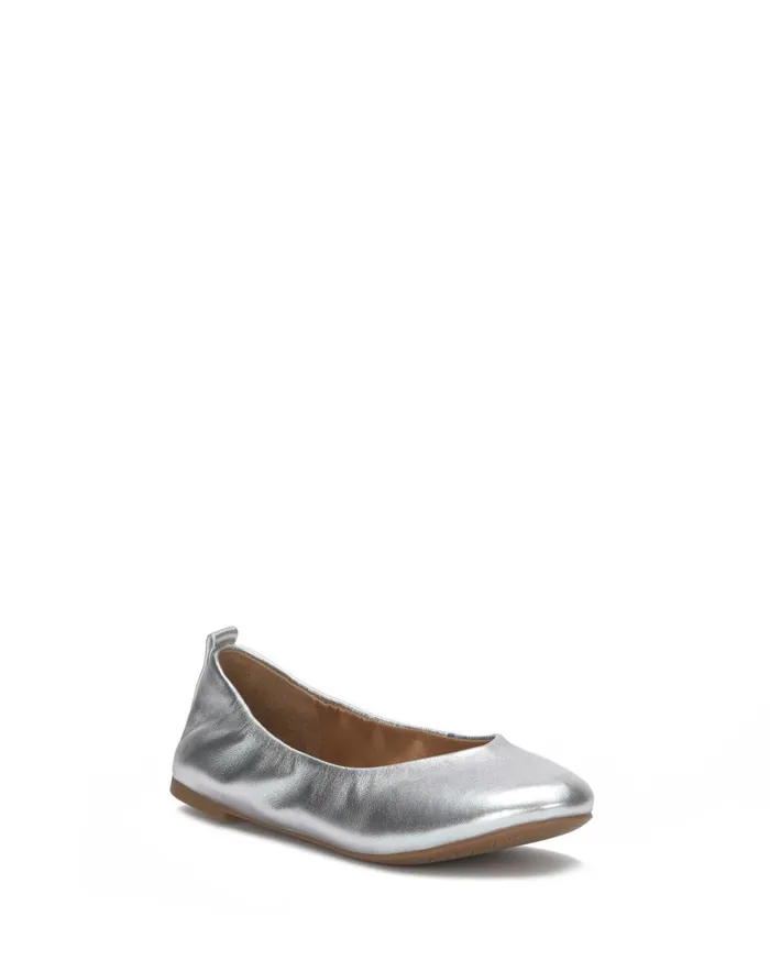 Lucky Brand Shoes Women Emmie Lou Ballet Flat Silver