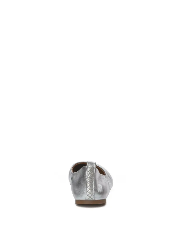 Lucky Brand Shoes Women Emmie Lou Ballet Flat Silver