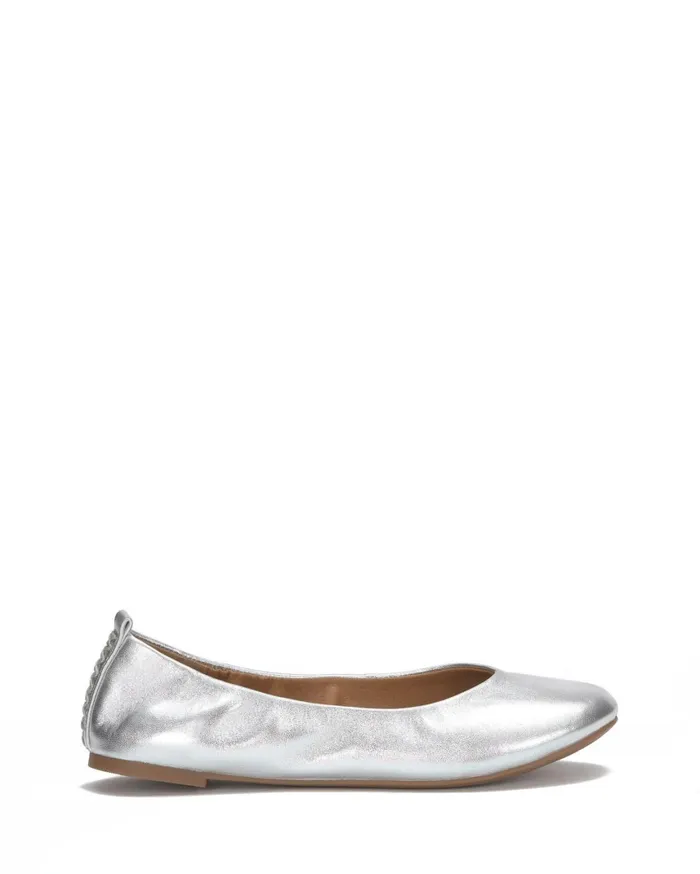 Lucky Brand Shoes Women Emmie Lou Ballet Flat Silver
