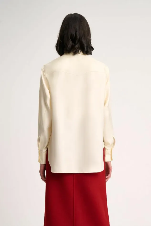 Luisa Spagnoli Blouses And Shirts Lecita 8211 Silk Blouse 8211 Fashion Show Butter 8211 Women Luisa Spagnoli Blouses And Shirts Lecita 8211 Silk Blouse 8211 Fashion Show Butter 8211 Women