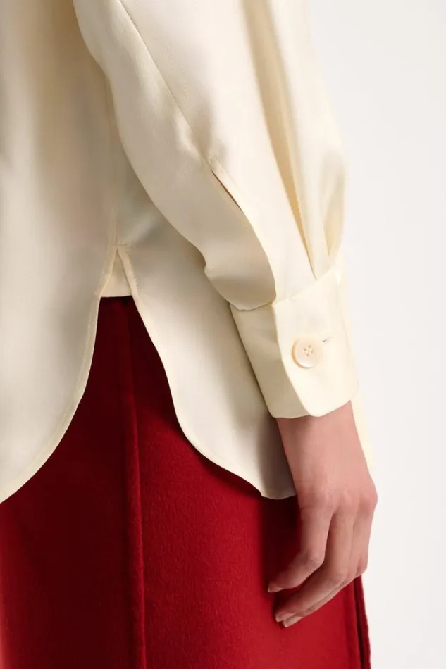 Luisa Spagnoli Blouses And Shirts Lecita 8211 Silk Blouse 8211 Fashion Show Butter 8211 Women Luisa Spagnoli Blouses And Shirts Lecita 8211 Silk Blouse 8211 Fashion Show Butter 8211 Women