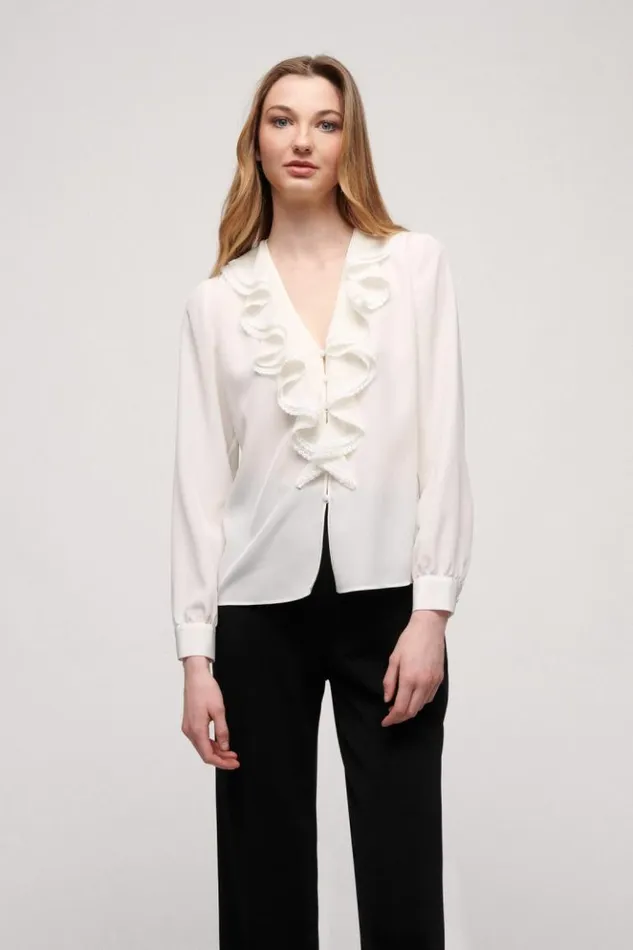Luisa Spagnoli Blouses And Shirts Libertas 8211 Silk Shirt Cream 8211 Women