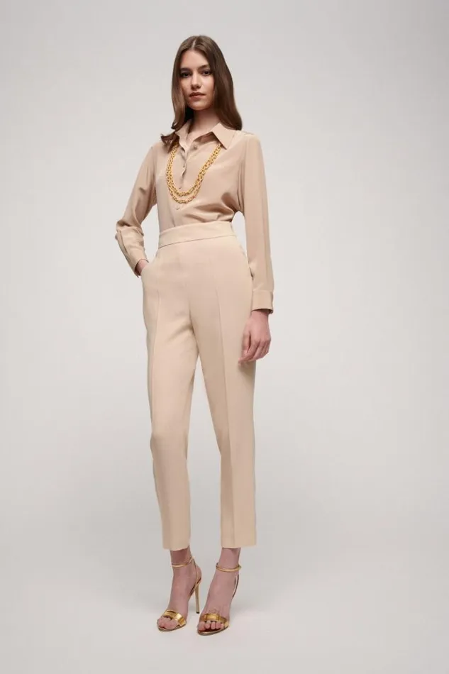 Luisa Spagnoli Blouses And Shirts Limonaia 8211 Silk Shirt Beige 8211 Women Luisa Spagnoli Blouses And Shirts Limonaia 8211 Silk Shirt Beige 8211 Women