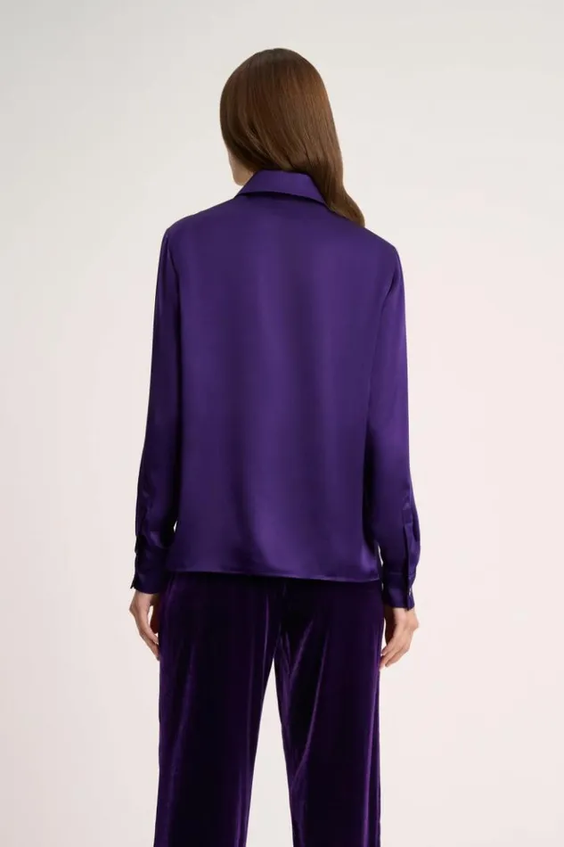 Luisa Spagnoli Blouses And Shirts Livello 8211 Silk Blouse Purple 8211 Women Luisa Spagnoli Blouses And Shirts Livello 8211 Silk Blouse Purple 8211 Women
