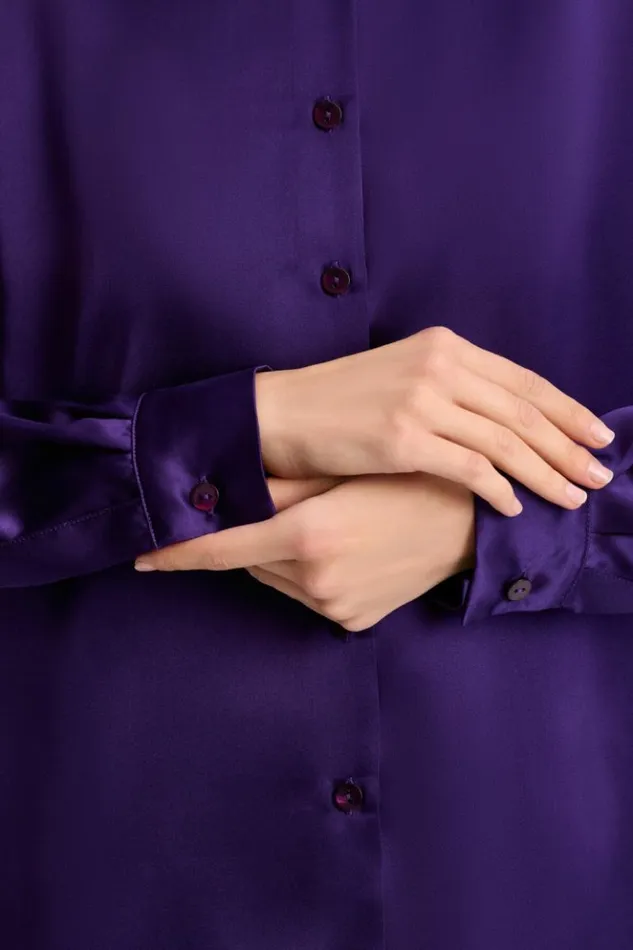 Luisa Spagnoli Blouses And Shirts Livello 8211 Silk Blouse Purple 8211 Women Luisa Spagnoli Blouses And Shirts Livello 8211 Silk Blouse Purple 8211 Women