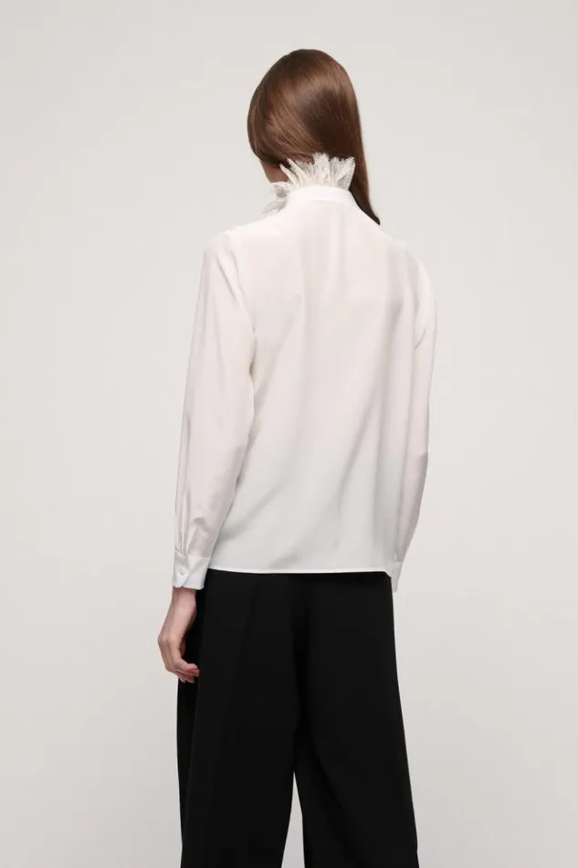 Luisa Spagnoli Blouses And Shirts Lode 8211 Silk Shirt Cream 8211 Women Luisa Spagnoli Blouses And Shirts Lode 8211 Silk Shirt Cream 8211 Women