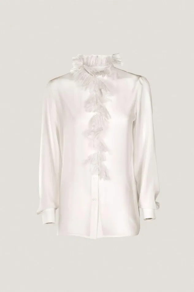 Luisa Spagnoli Blouses And Shirts Lode 8211 Silk Shirt Cream 8211 Women Luisa Spagnoli Blouses And Shirts Lode 8211 Silk Shirt Cream 8211 Women