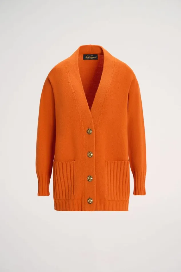Luisa Spagnoli Cardigan Canolo 8211 Cashmere Cardigan Orange 8211 Women Luisa Spagnoli Cardigan Canolo 8211 Cashmere Cardigan Orange 8211 Women