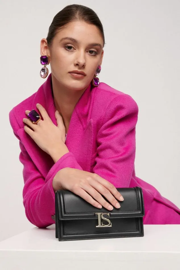 Luisa Spagnoli Crossbody Bags Ippolita 8211 Shoulder Bag Blackgold 8211 Women Luisa Spagnoli Crossbody Bags Ippolita 8211 Shoulder Bag Blackgold 8211 Women