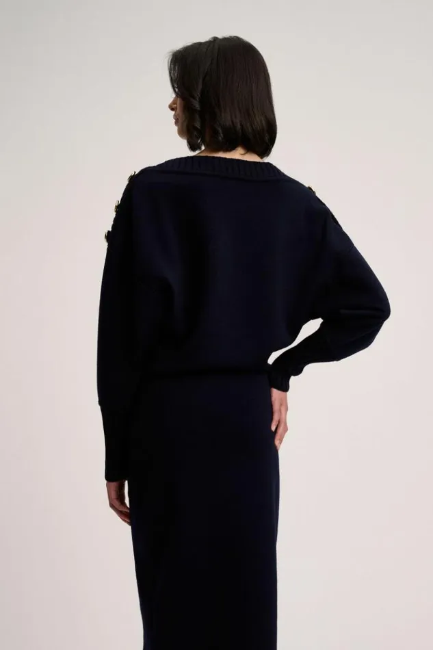 Luisa Spagnoli Dresses and Jumpsuits Monolingue 8211 Knit Dress 8211 Fashion Show Blue 8211 Women Luisa Spagnoli Dresses and Jumpsuits Monolingue 8211 Knit Dress 8211 Fashion Show Blue 8211 Women