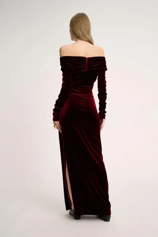 Luisa Spagnoli Formal Dresses Ghirlanda 8211 Elegant Dress 8211 Fashion Show Burgundy 8211 Women Luisa Spagnoli Formal Dresses Ghirlanda 8211 Elegant Dress 8211 Fashion Show Burgundy 8211 Women