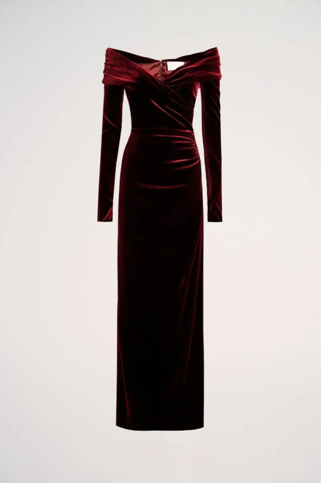 Luisa Spagnoli Formal Dresses Ghirlanda 8211 Elegant Dress 8211 Fashion Show Burgundy 8211 Women Luisa Spagnoli Formal Dresses Ghirlanda 8211 Elegant Dress 8211 Fashion Show Burgundy 8211 Women