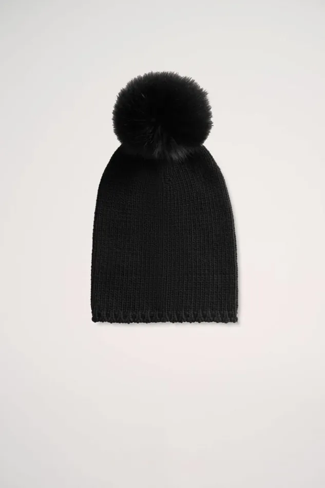 Luisa Spagnoli Hats And Gloves Caldaro 8211 Cashmere Hat Black 8211 Women