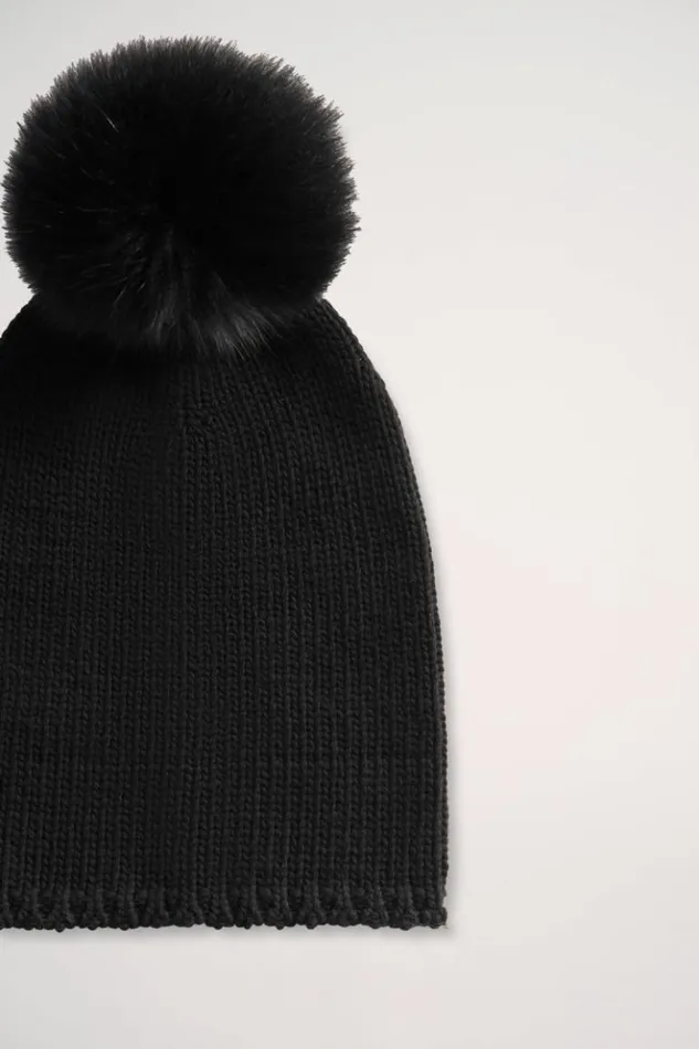 Luisa Spagnoli Hats And Gloves Caldaro 8211 Cashmere Hat Black 8211 Women