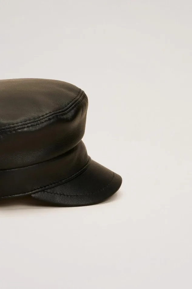 Luisa Spagnoli Hats And Gloves Russo 8211 Nappa Hat Black 8211 Women Luisa Spagnoli Hats And Gloves Russo 8211 Nappa Hat Black 8211 Women