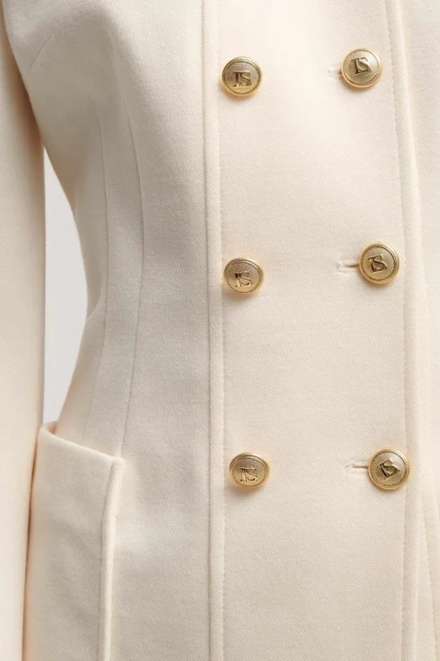 Luisa Spagnoli Jackets and Blazers Mimica 8211 Wool Jacket Cream 8211 Women Luisa Spagnoli Jackets and Blazers Mimica 8211 Wool Jacket Cream 8211 Women