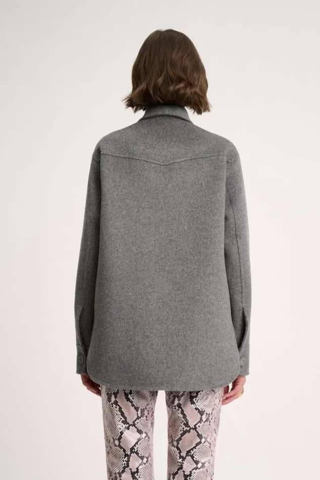 Luisa Spagnoli Jackets and Blazers Saliera 8211 Wool Jacket 8211 Fashion Show Grey Melange 8211 Women Luisa Spagnoli Jackets and Blazers Saliera 8211 Wool Jacket 8211 Fashion Show Grey Melange 8211 Women