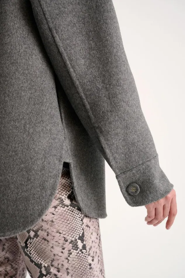 Luisa Spagnoli Jackets and Blazers Saliera 8211 Wool Jacket 8211 Fashion Show Grey Melange 8211 Women Luisa Spagnoli Jackets and Blazers Saliera 8211 Wool Jacket 8211 Fashion Show Grey Melange 8211 Women