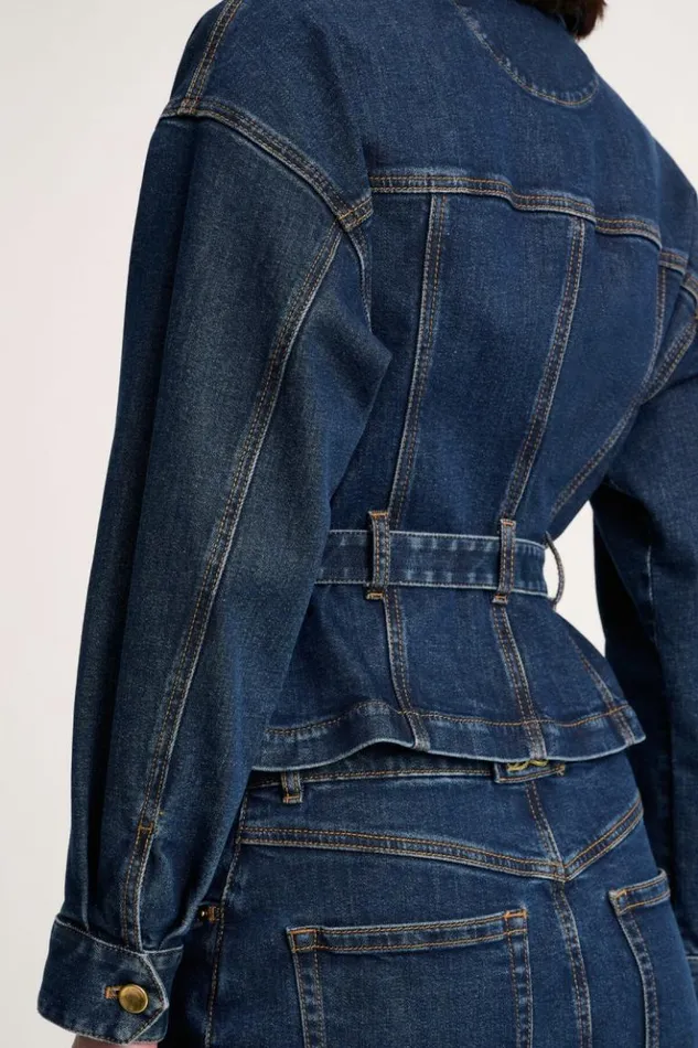 Luisa Spagnoli Jackets and Blazers Sceriffo 8211 Denim Jacket Blue 8211 Women Luisa Spagnoli Jackets and Blazers Sceriffo 8211 Denim Jacket Blue 8211 Women