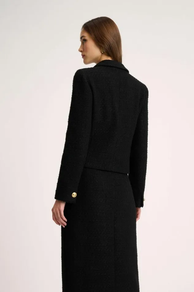 Luisa Spagnoli Jackets and Blazers Selezione 8211 Woven Jacket Black 8211 Women Luisa Spagnoli Jackets and Blazers Selezione 8211 Woven Jacket Black 8211 Women
