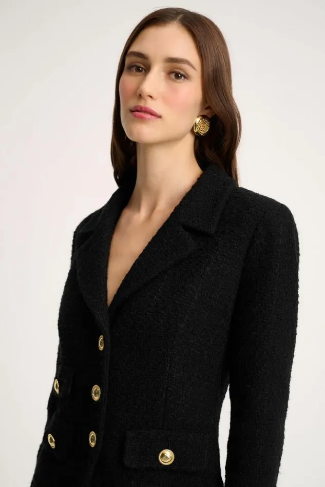 Luisa Spagnoli Jackets and Blazers Selezione 8211 Woven Jacket Black 8211 Women Luisa Spagnoli Jackets and Blazers Selezione 8211 Woven Jacket Black 8211 Women