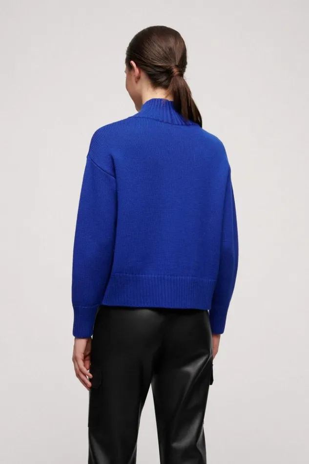 Luisa Spagnoli Knitwear Margotta 8211 Wool Pullover Bluette 8211 Women