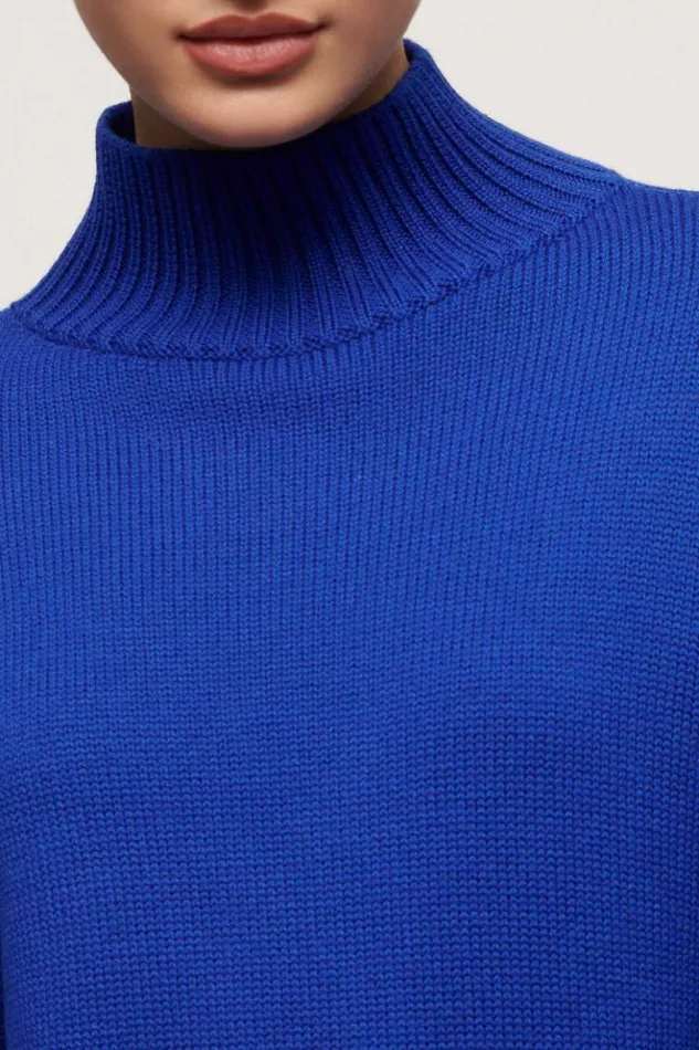 Luisa Spagnoli Knitwear Margotta 8211 Wool Pullover Bluette 8211 Women