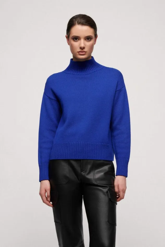 Luisa Spagnoli Knitwear Margotta 8211 Wool Pullover Bluette 8211 Women