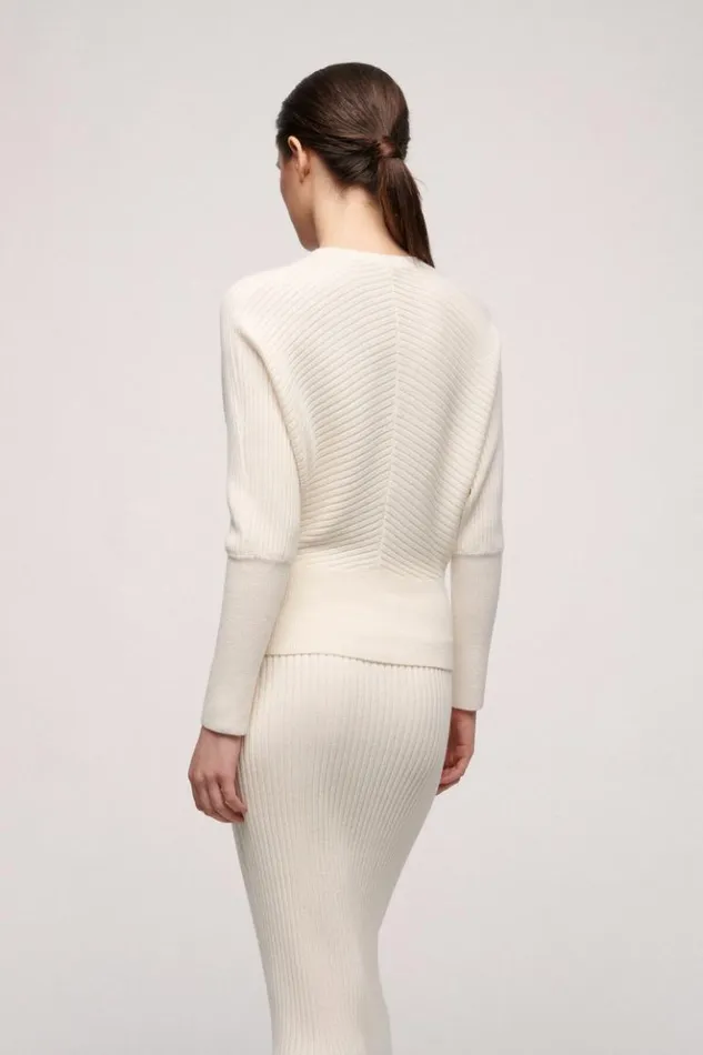 Luisa Spagnoli Knitwear Mius 8211 Wool Pullover Cream 8211 Women Luisa Spagnoli Knitwear Mius 8211 Wool Pullover Cream 8211 Women