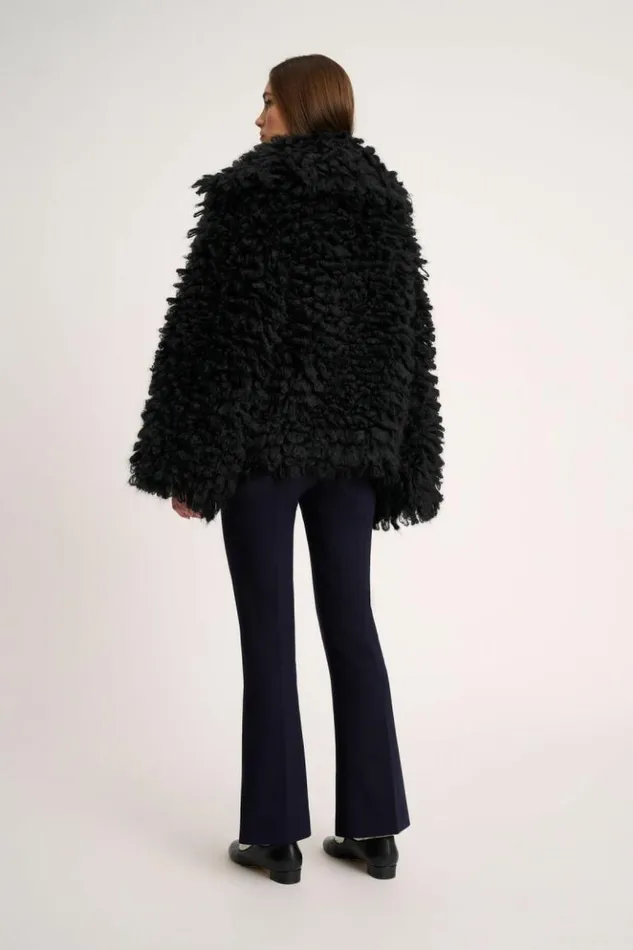 Luisa Spagnoli Outerwear Corrente 8211 Oversized Jacket 8211 Fashion Show Black 8211 Women Luisa Spagnoli Outerwear Corrente 8211 Oversized Jacket 8211 Fashion Show Black 8211 Women