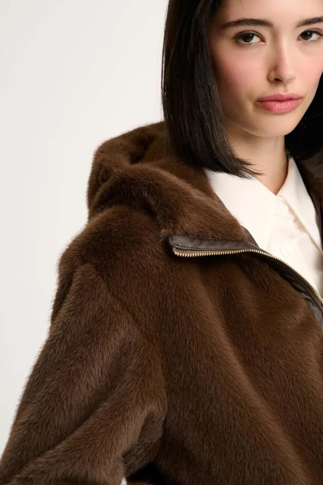 Luisa Spagnoli Outerwear Scheggia 8211 Faux Fur Jacket 8211 Women Luisa Spagnoli Outerwear Scheggia 8211 Faux Fur Jacket 8211 Women
