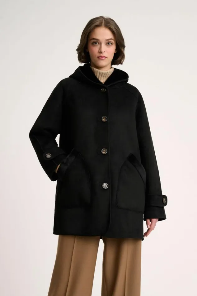 Luisa Spagnoli Outerwear Spessore 8211 Reversible Jacket Black 8211 Women