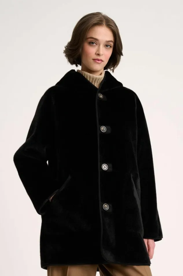 Luisa Spagnoli Outerwear Spessore 8211 Reversible Jacket Black 8211 Women Luisa Spagnoli Outerwear Spessore 8211 Reversible Jacket Black 8211 Women
