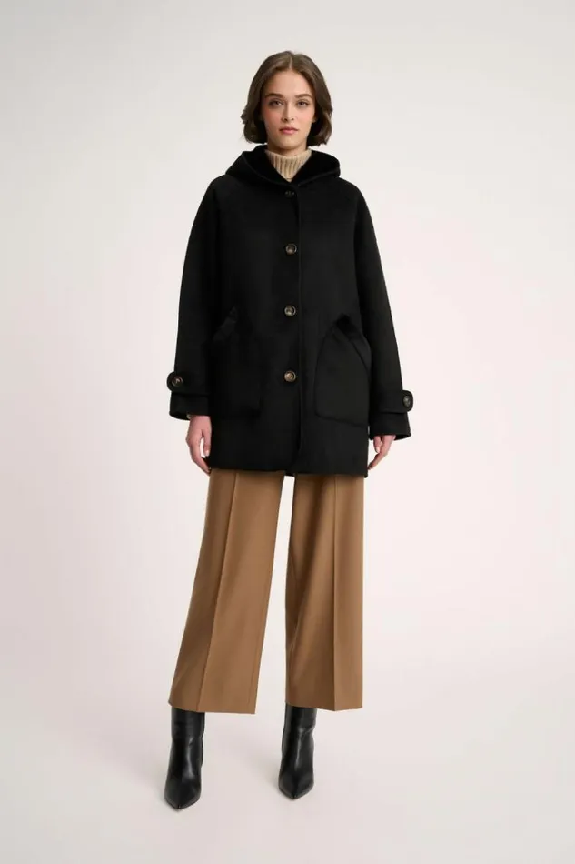 Luisa Spagnoli Outerwear Spessore 8211 Reversible Jacket Black 8211 Women Luisa Spagnoli Outerwear Spessore 8211 Reversible Jacket Black 8211 Women