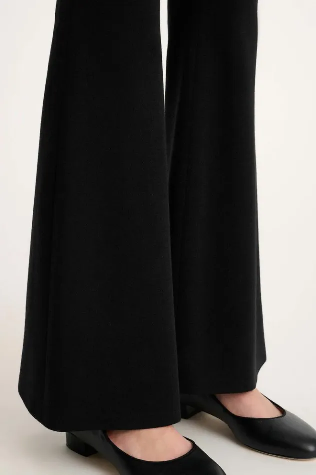Luisa Spagnoli Pants Meccanismo 8211 Flared Trousers Black 8211 Women Luisa Spagnoli Pants Meccanismo 8211 Flared Trousers Black 8211 Women