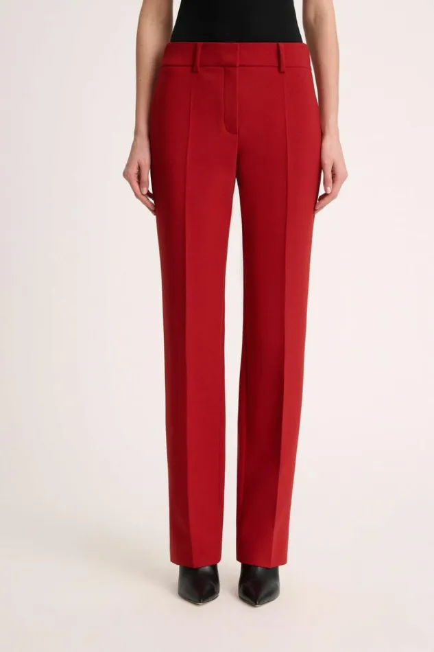 Luisa Spagnoli Pants Oculista 8211 Blended Wool Trousers Red 8211 Women