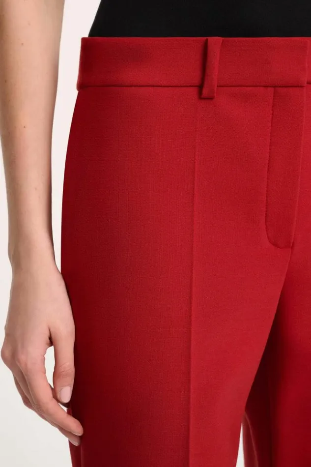 Luisa Spagnoli Pants Oculista 8211 Blended Wool Trousers Red 8211 Women Luisa Spagnoli Pants Oculista 8211 Blended Wool Trousers Red 8211 Women