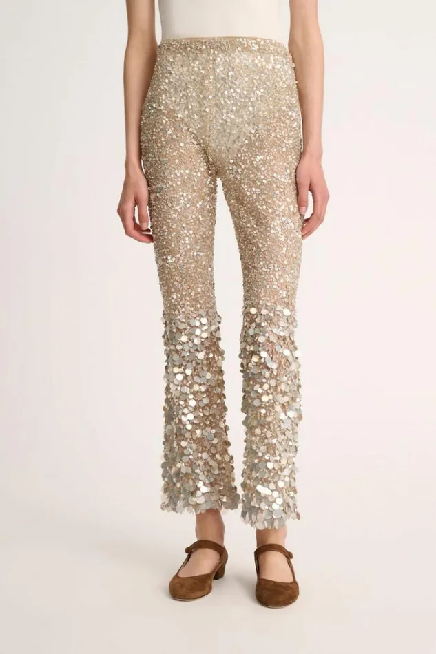 Luisa Spagnoli Pants Oreto 8211 Sequined Trousers 8211 Fashion Show 8211 Women