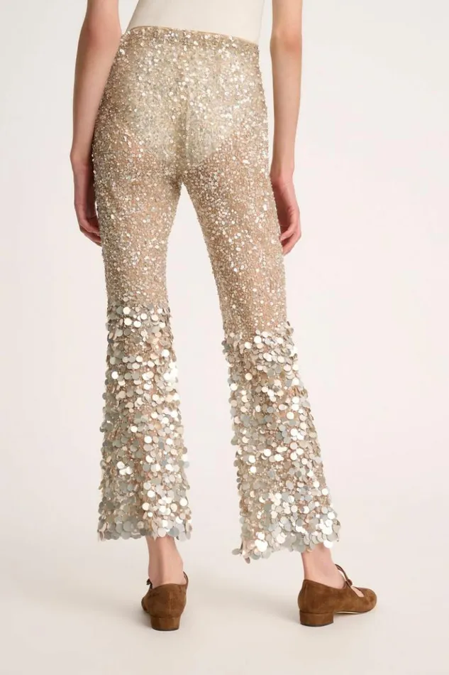 Luisa Spagnoli Pants Oreto 8211 Sequined Trousers 8211 Fashion Show 8211 Women Luisa Spagnoli Pants Oreto 8211 Sequined Trousers 8211 Fashion Show 8211 Women