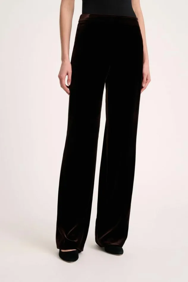 Luisa Spagnoli Pants Orfano 8211 Velvet Trousers Brown 8211 Women