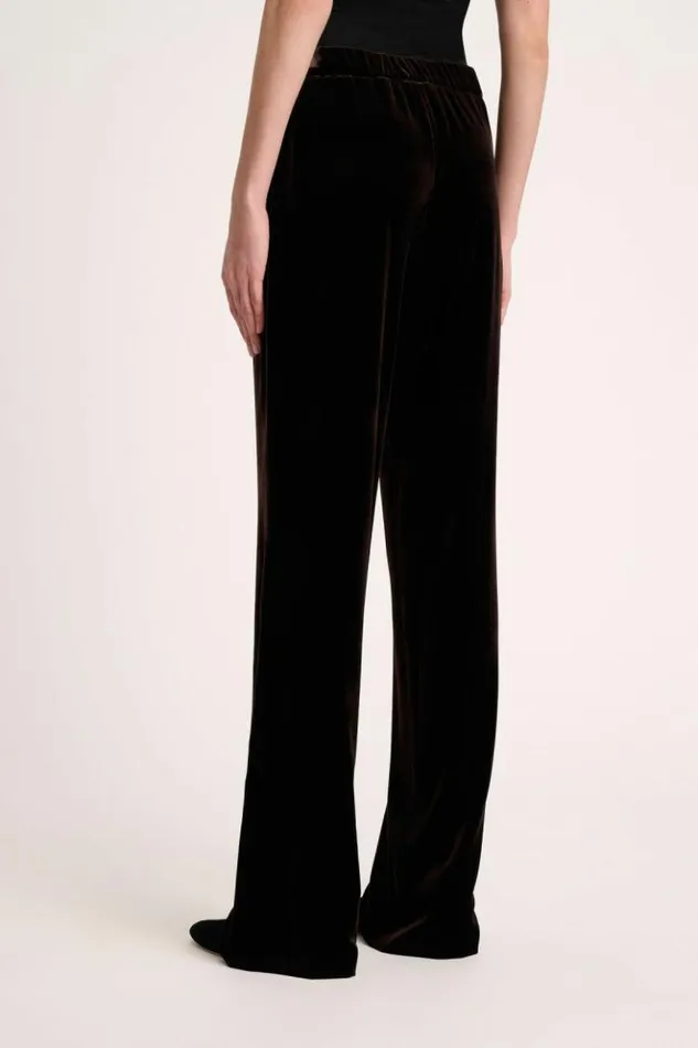 Luisa Spagnoli Pants Orfano 8211 Velvet Trousers Brown 8211 Women Luisa Spagnoli Pants Orfano 8211 Velvet Trousers Brown 8211 Women