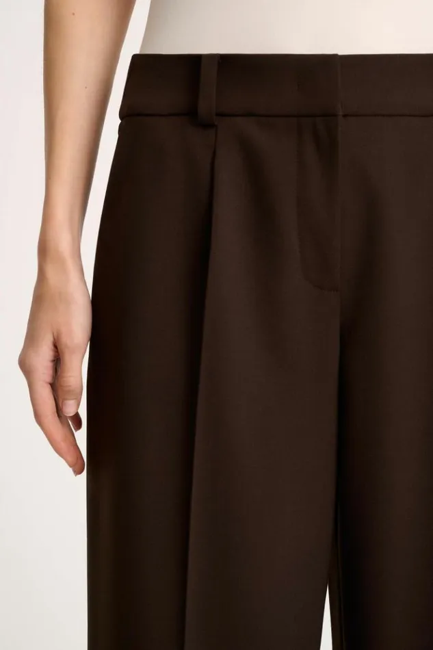 Luisa Spagnoli Pants Oste 8211 Wide Leg Trousers Brown 8211 Women Luisa Spagnoli Pants Oste 8211 Wide Leg Trousers Brown 8211 Women